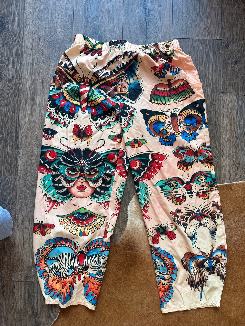 Death Moth Tattoo Pants
